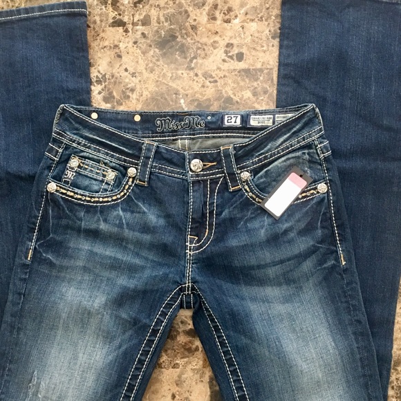 NWT Miss Me Signature Rise Boot Cut Jeans - Picture 2 of 8